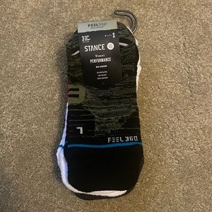 Stance socks. Women’a performance pack of 3, tab height socks.